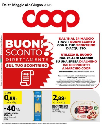 Coop - Dal 21 maggio al 3 giugno 2026