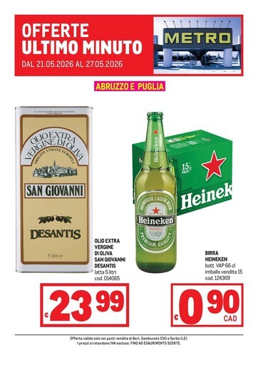 Metro - Offerte Ultimo Minuto - AREA 5