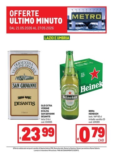 Metro - Offerte Ultimo Minuto - AREA 3