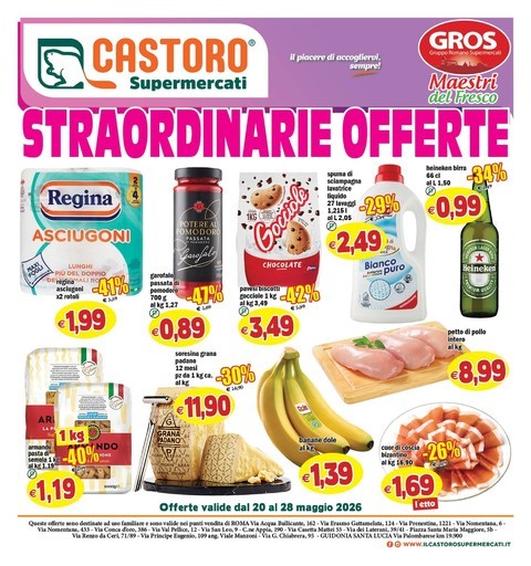 Volantino Il Castoro Supermercati