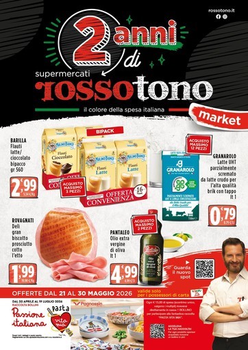 Volantino Supermercati Rossotono Market