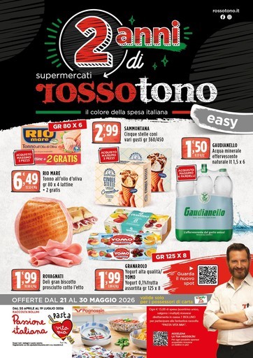 Volantino Supermercati Rossotono Easy