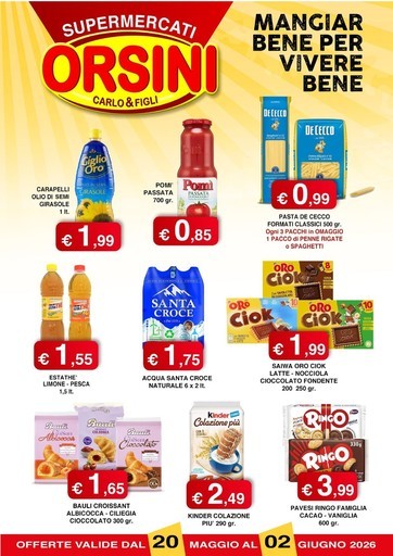 Volantino Orsini Market