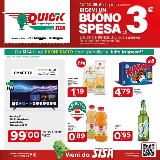Sisa - Dal 21 Maggio al 3 Giugno
