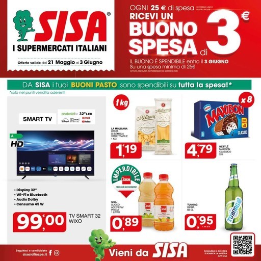 Sisa - Dal 21 Maggio al 3 Giugno