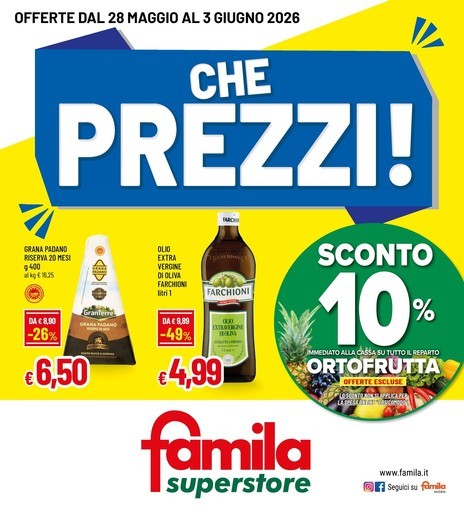 Volantino Famila Superstore