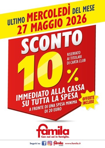 Famila - SCONTO 10%