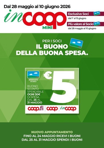 Coop - Dal 28 maggio al 10 giugno 2026