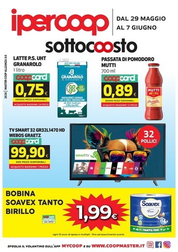 Ipercoop - dal 29 MAGGIO al 7 GIUGNO