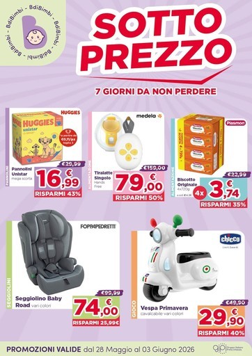 Volantino B di Bimbi