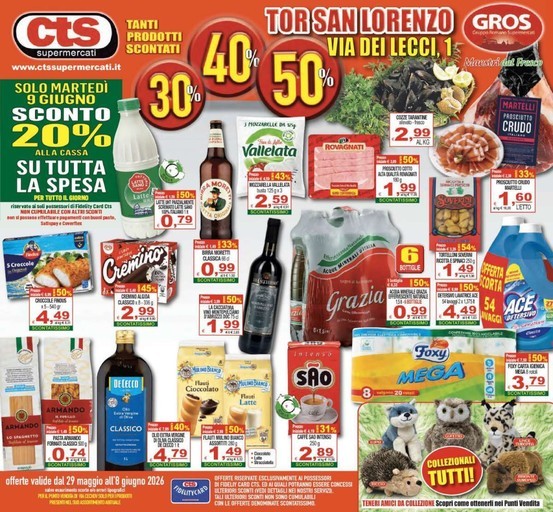 Cts Supermercati - Tanti prodotti scontati 30% 40% 50%