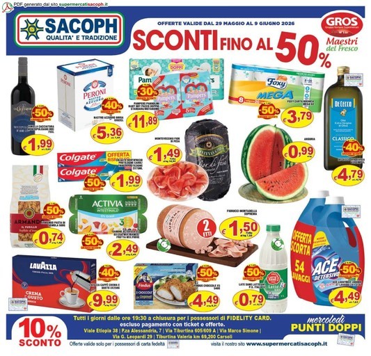 Sacoph - Sconti fino al 50%