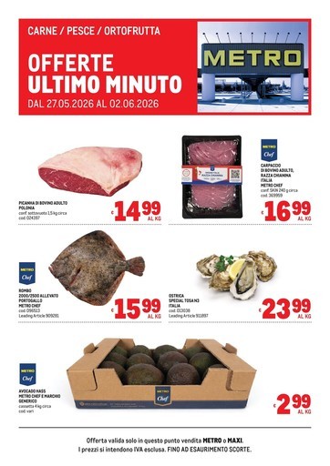 Metro - Offerte freschissimi