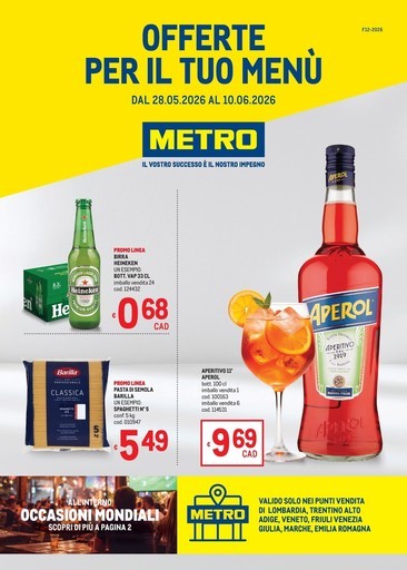 Metro - Offerte per il tuo Menù - AREA 1