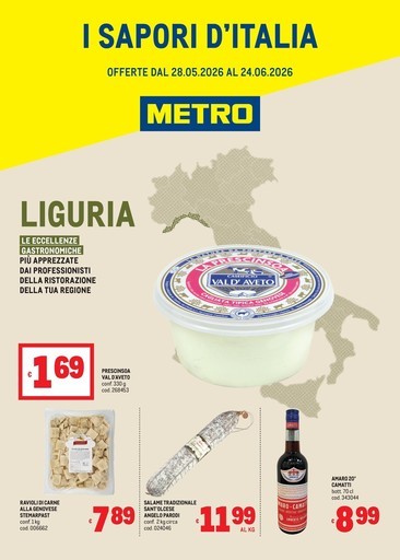 Metro - Sapori dItalia - LIGURIA