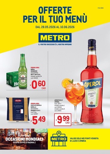 Metro - Offerte per il tuo menù - AREA 3