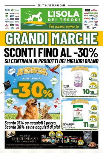 Volantino L'Isola dei Tesori
