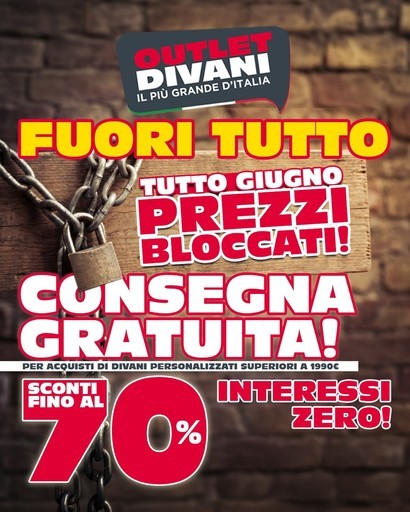 Volantino Outlet divani