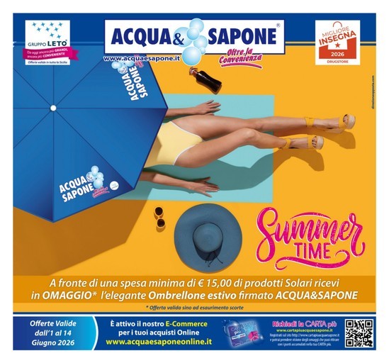 Volantino Acqua e Sapone