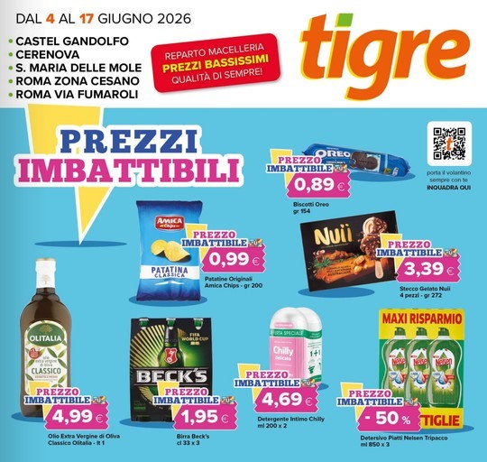 Volantino Tigre