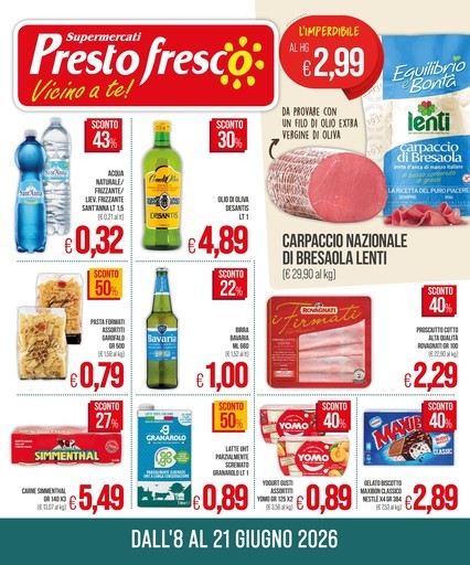 Presto Fresco - Vicino a te!