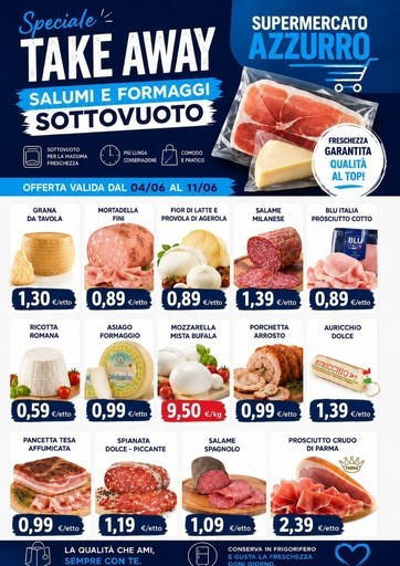 Volantino Supermercato Azzurro
