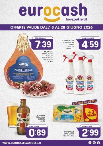 Eurocash - Offerte valide dall' 8 al 28 giugno 2026