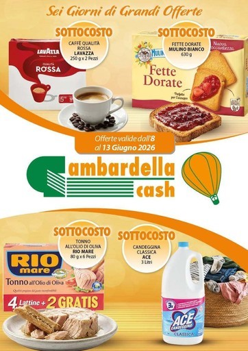Gambardella Cash - Sei giorni di grandi offerte
