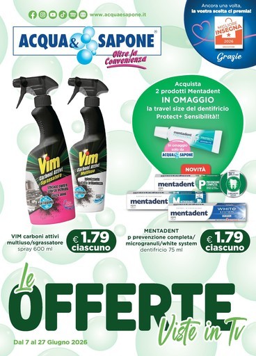 Volantino Acqua e Sapone