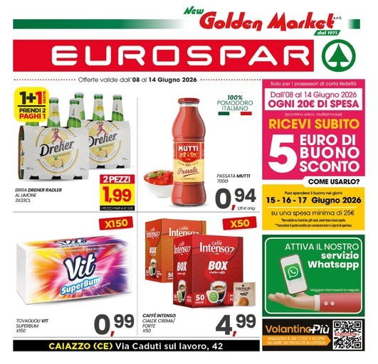 Eurospar - Dal 8 al 14 Giugno 2026