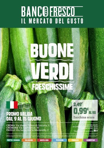 Banco Fresco - Buone verdi freschissime