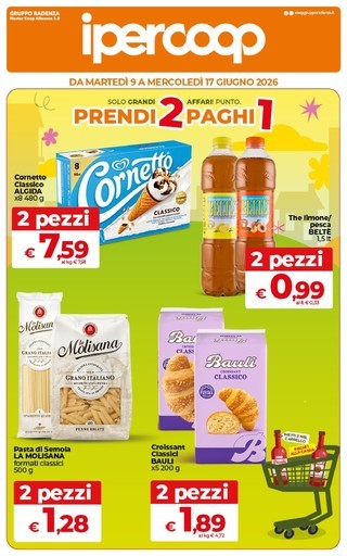 Ipercoop - PRENDI 2 PAGHI 1