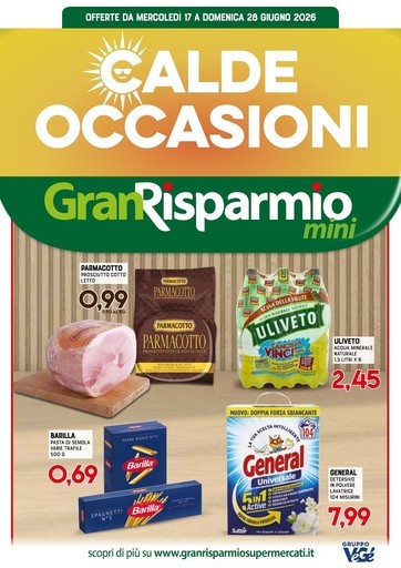 Volantino Supermercati Gran Risparmio