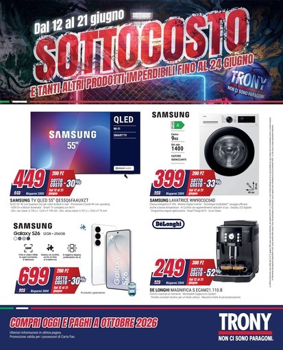 Trony - SOTTOCOSTO da Trony!