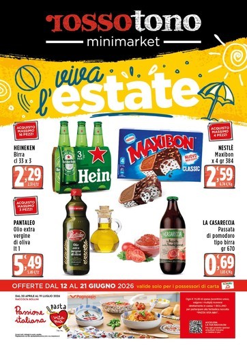 Volantino Rossotono Minimarket