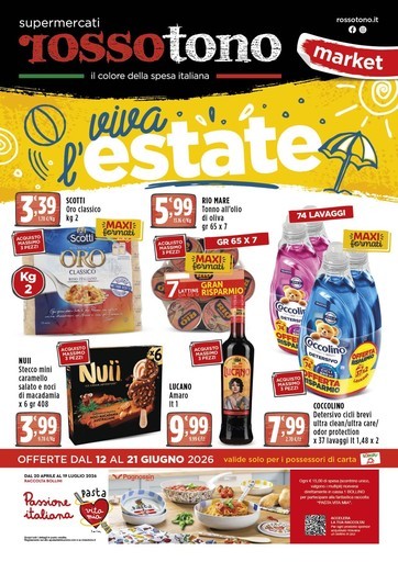 Volantino Supermercati Rossotono Market