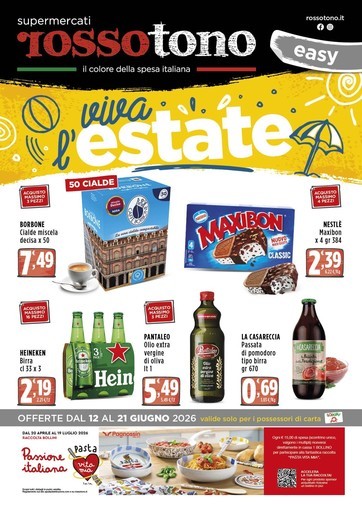 Volantino Supermercati Rossotono Easy