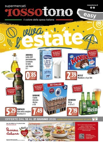 Volantino Supermercati Rossotono Easy