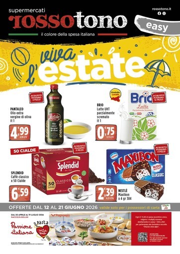 Volantino Supermercati Rossotono Easy