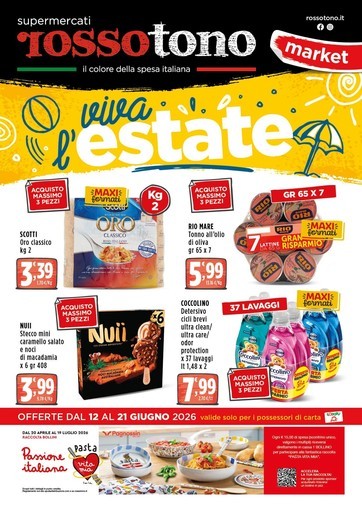 Volantino Supermercati Rossotono Market