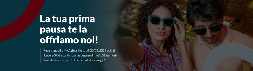 Autogrill Promo - La tua prima pausa te la offriamo noi!