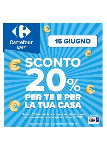 Carrefour Iper - Sconto 20% per te e per la tua casa