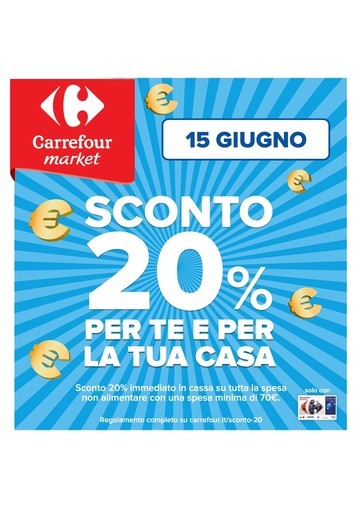 Carrefour Market - Sconto 20% per te e per la tua casa