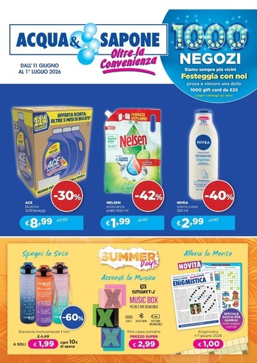 Volantino Acqua e Sapone