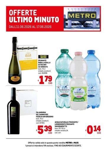 Metro - Offerte Ultimo Minuto