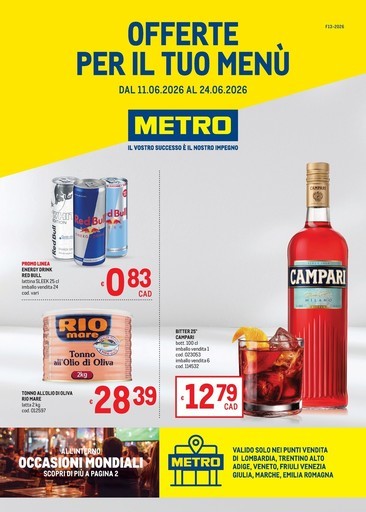 Metro - Offerte per il tuo Menù - AREA 1