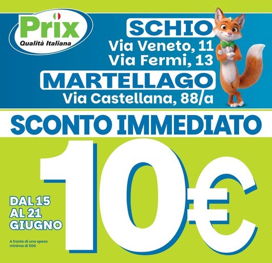 Prix - Sconto immediato