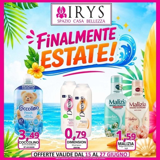 Irys - Offerte valide dal 15 al 27 giugno