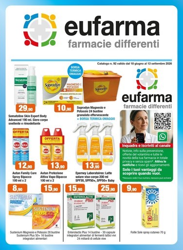 Eufarma - Catalogo valido dal 18 giugno al 13 settembre 2026