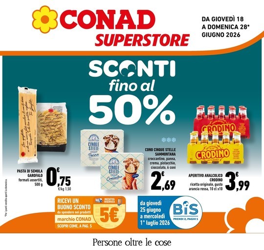 Conad Superstore - Sconti fino al 50%